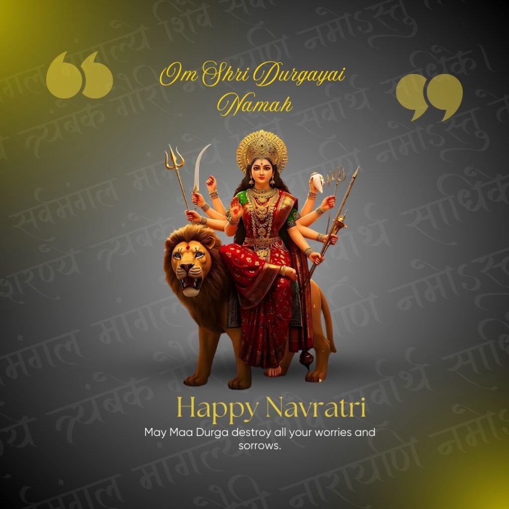 6 Best Astrology Consultion With free kundli analysis Navratri Wishes 2025 Image