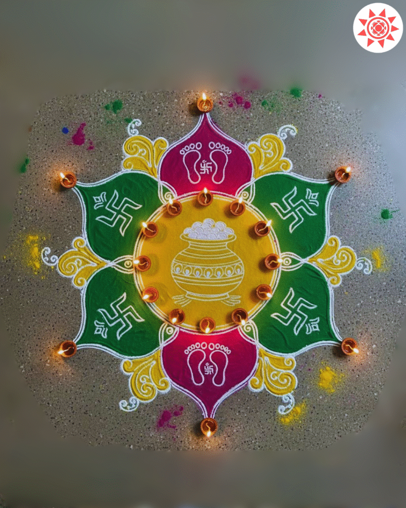 3 Best Astrology Consultion With free kundli analysis Rangoli Design for Dhanteras