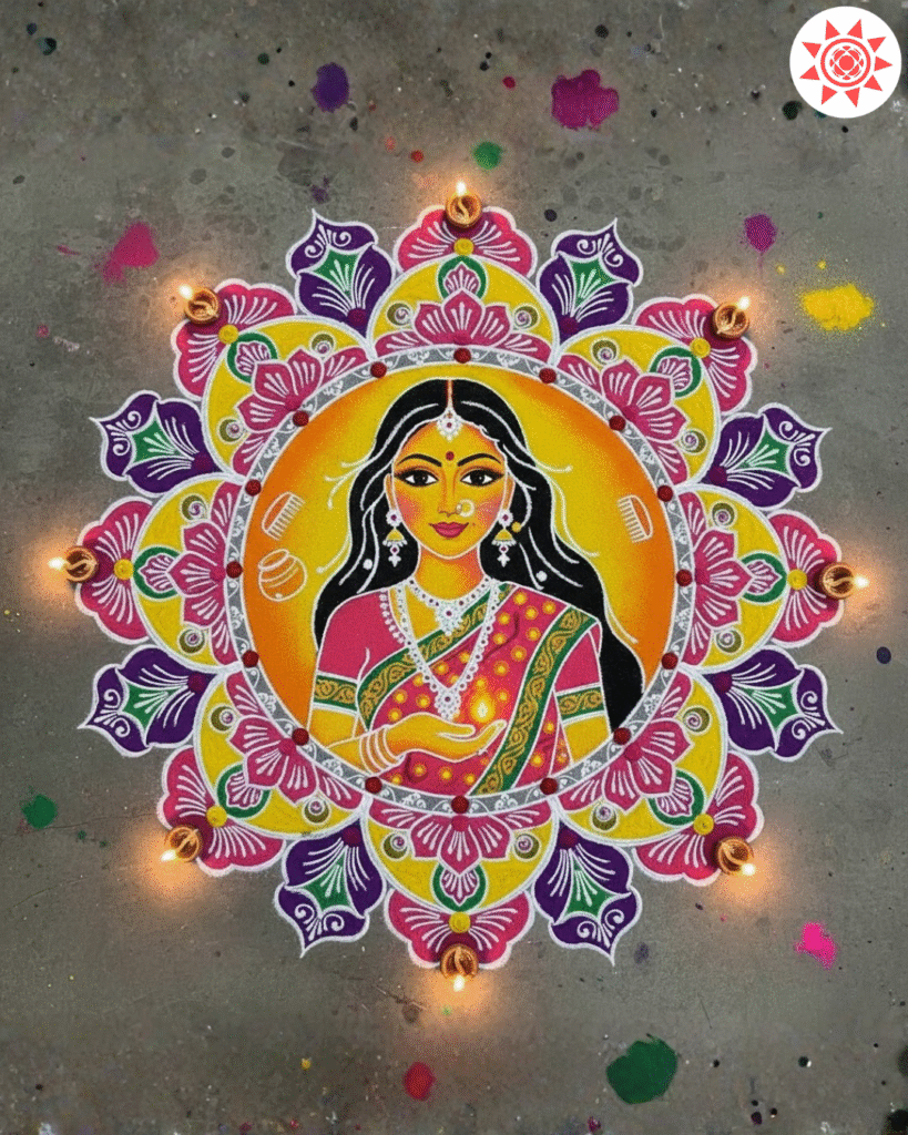 4 Best Astrology Consultion With free kundli analysis Rangoli Design for Roop Chaturdashi