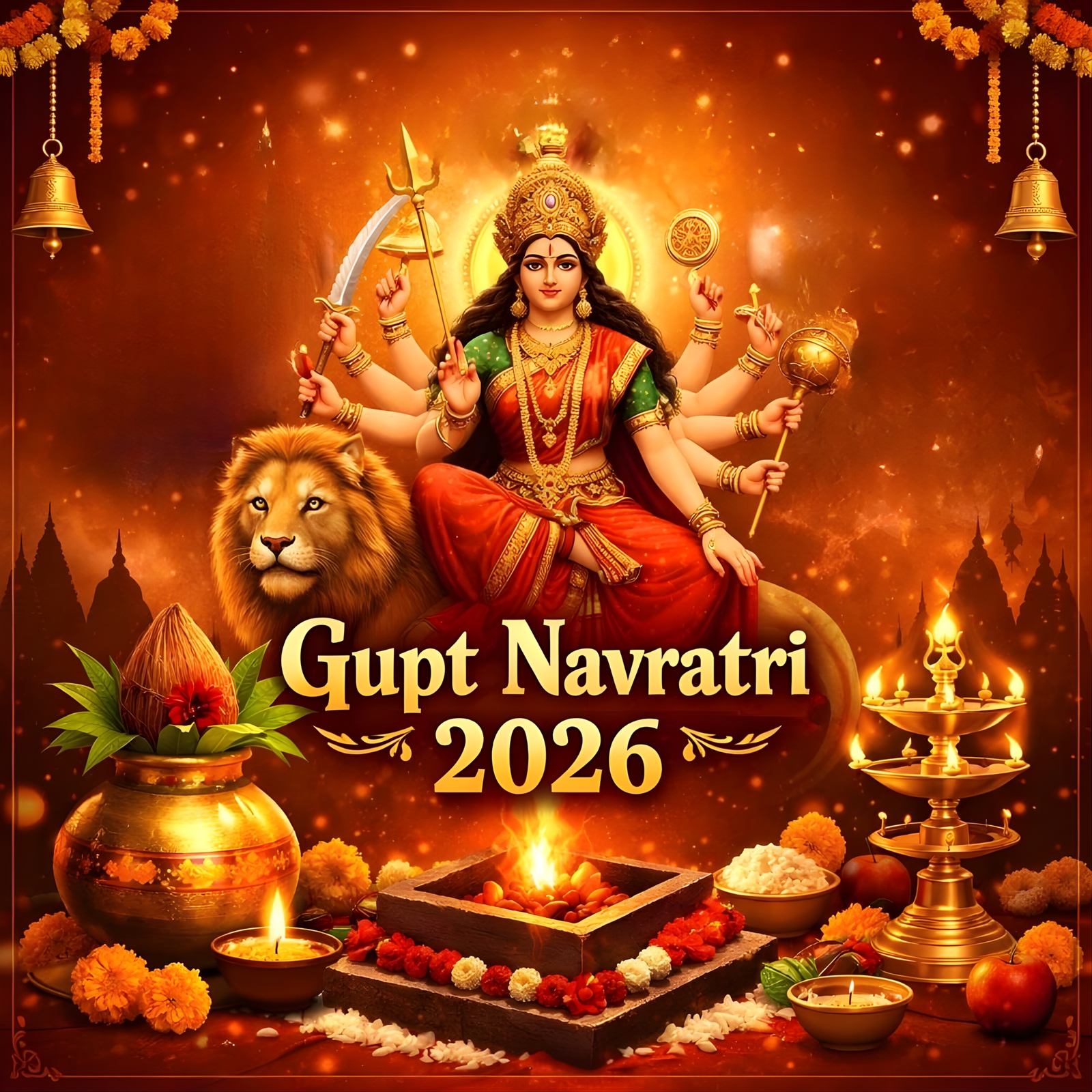 Gupt Navratri 2026 puja vidhi and day-wise Goddess Durga worship